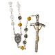 Holy Spirit devotional rosary with mother of pearl beads s2