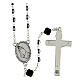 Rosary One Hundred Requiem, black glass beads of 3 mm s2