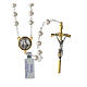 Miraculous Medal rosary with glass beads, 28 in s1