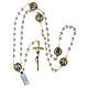 Chapelet Vierge Miraculeuse perles verre 70 cm s4