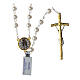 Rosario Madonna Miracolosa perle vetro 70 cm s2