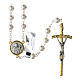 Rosary of St Francis and St Anthony glass beads 70 cm s1