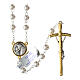 Rosary of St Francis and St Anthony glass beads 70 cm s2