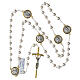 Chapelet Notre-Dame de Guadalupe perles verre 70 cm s4