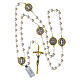 Rosary of St. Benedict, glass beads, 28 in s4