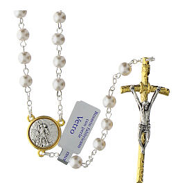 St Michael rosary glass beads 70 cm