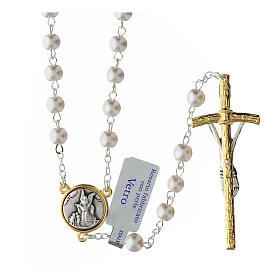 St Michael rosary glass beads 70 cm