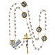 St Michael rosary glass beads 70 cm s4