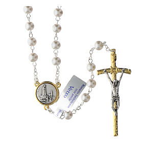 Rosary Our Lady of Fatima glass beads 70 cm