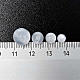 Rosary parts, round mother of pearl imitation white beads s3