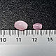 Rosary parts, oval mother of pearl imitation pink beads s3