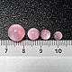 Rosary parts, round mother of pearl imitation pink beads s4
