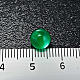 Koraliki różańca imitacja masy perłowej zielone okrągłe s2