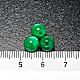 Koraliki różańca imitacja masy perłowej zielone okrągłe s3