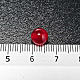Koraliki różańca imitacja masy perłowej czerwone okrągłe s2