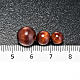 Rosary parts, round brown wooden beads s3