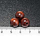 Rosary parts, round brown wooden beads s4
