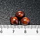 Rosary parts, oval brown wooden beads s4