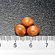 Rosary parts, oval natural wooden beads s3
