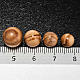 Rosary parts, round olive wood beads s3