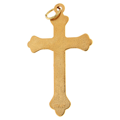 Rosary crucifix in golden metal 2