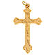 Rosary crucifix in golden metal s1