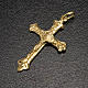 Croce per rosari fai da te metallo dorato s2