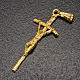 Croce pastorale dorata rosari fai da te s2