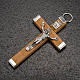 Rosary wooden crucifix and metal body of Christ s2