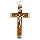 Rosary wooden crucifix and metal body of Christ s4
