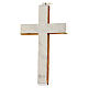 Rosary wooden crucifix and metal body of Christ s5