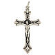 Rosary crucifix silvery metal s3