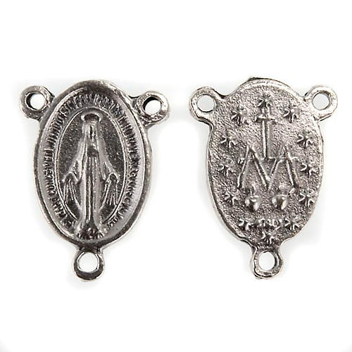 Rosary center piece miraculous medal 1