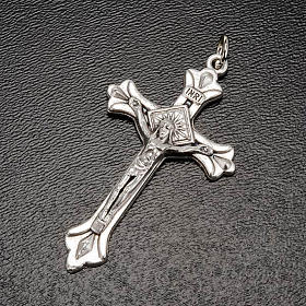 Rosenkranzkreuz aus Metall mit Ringel