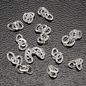 Chain with 3 rings for making rosaries