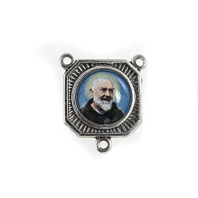Crociera metallo Padre Pio con Maria