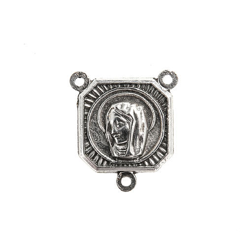 Medalha metal Padre Pio com Maria 2