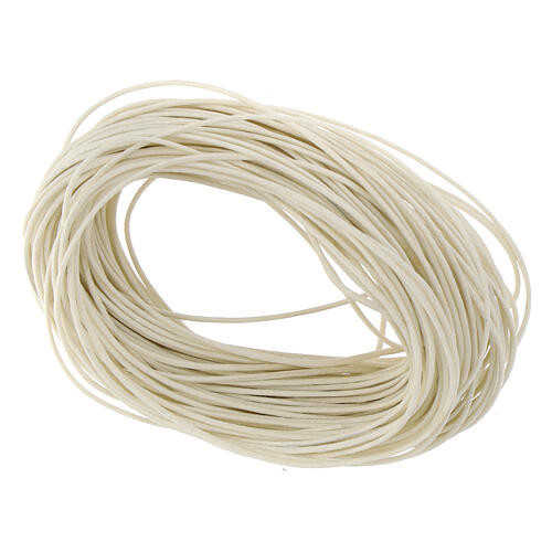 White cord for do-it-yourself rosary 1