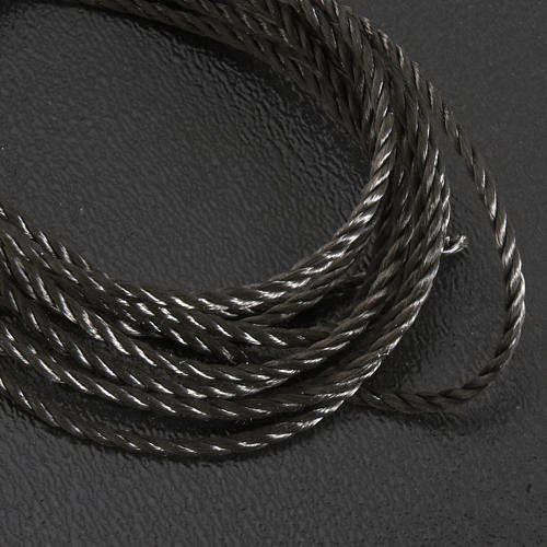 Schwarze Schnur für Rosenkränze 2