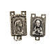 Metal medal for do-it-yourself rosary, with Madonna and Jesus s1