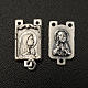 Metal medal for do-it-yourself rosary, with Madonna and Jesus s2