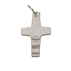 Anhänger, Kreuz von Papst Franziskus, aus Metall, 2x1,4 cm