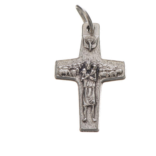 Anhänger, Kreuz von Papst Franziskus, aus Metall, 2x1,4 cm 3