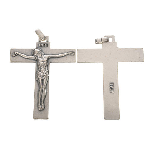 Kruzifix Metall versilbert h 7,5 cm 1