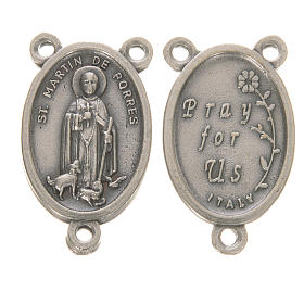 Mittelstück für Rosenkranz, Heiliger Martin von Porres, 2,2 cm