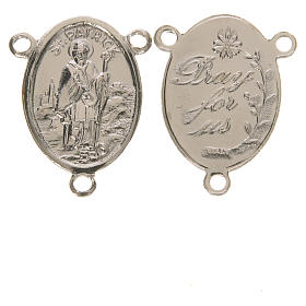 Mittelstück für Rosenkranz, Heiliger Patrick von Irland, 2,2 cm
