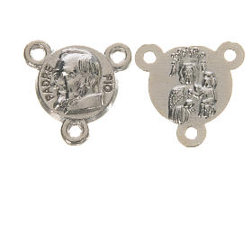 Chapelet à faire soi-même: Médaille ronde Padre Pio diam. 1 cm