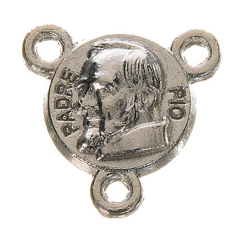 Médaille ronde Padre Pio diam. 1 cm 1