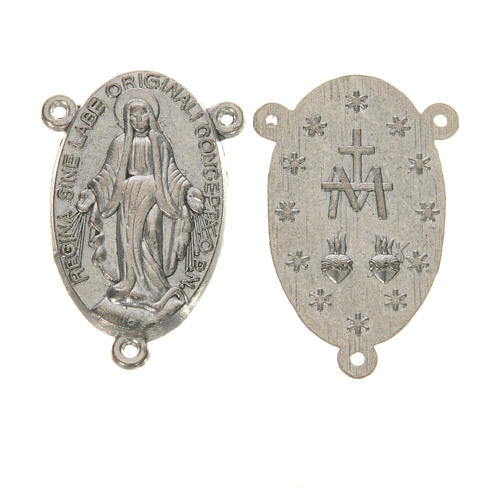 Mittelstück für Rosenkranz, Wundertätige Madonna, 2,5 cm 1