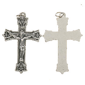 Rosenkranzkreuz aus Metall, 3,7 cm